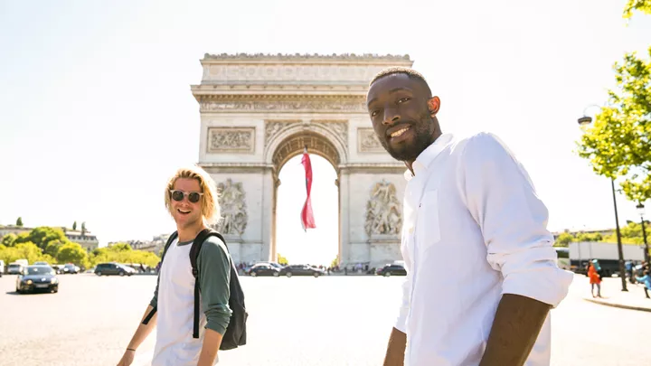 The Arc De Triomphe in Paris, France