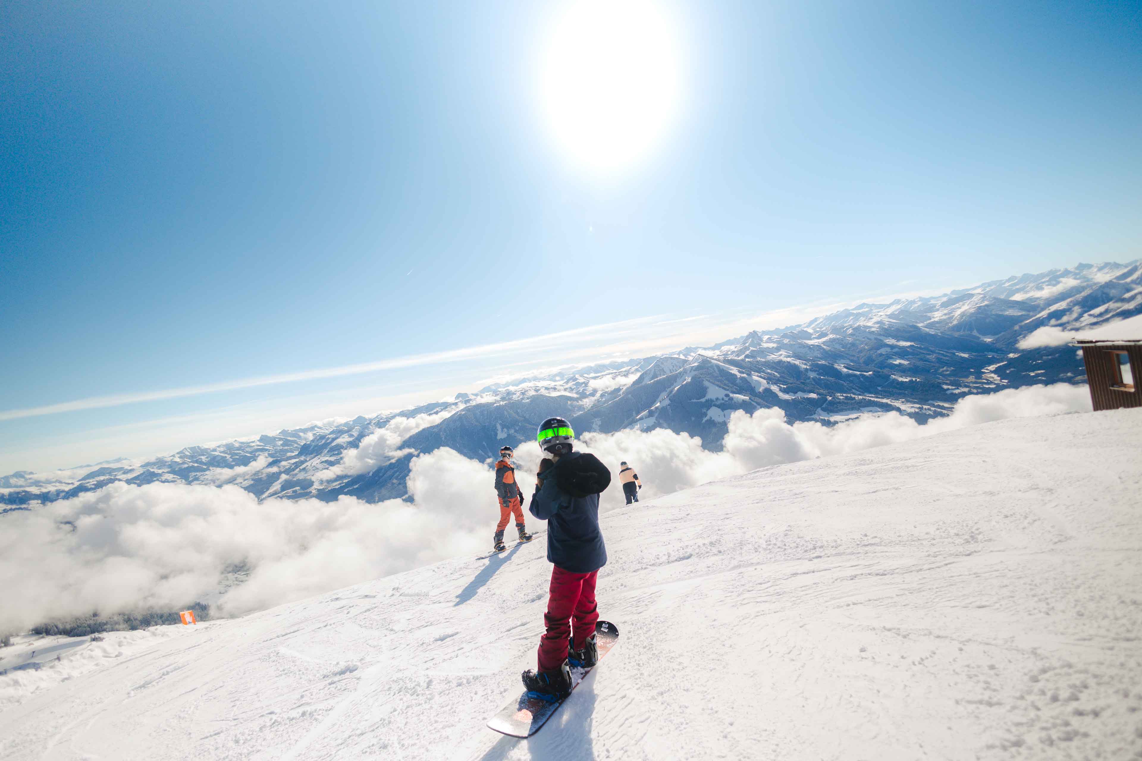 Scenic Image Of Skiier In Austria