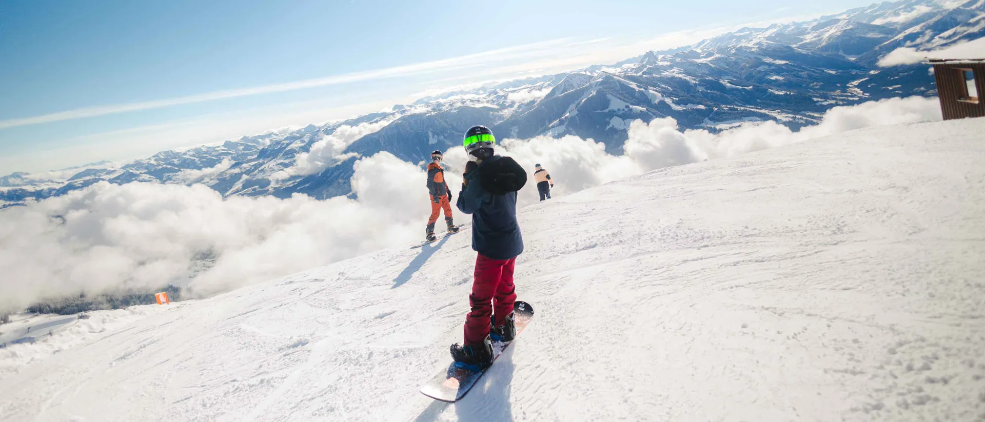Scenic Image Of Skiier In Austria