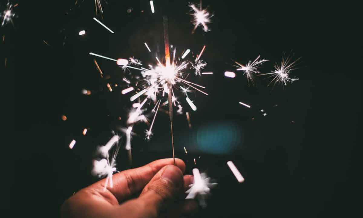 Hand Holding Sparkler