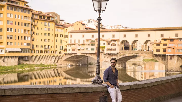 The Ponte Vecchio Bridge in Florence, Italy