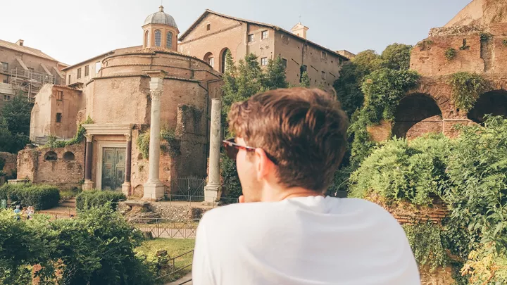The Roman Forum in Rome, Italy