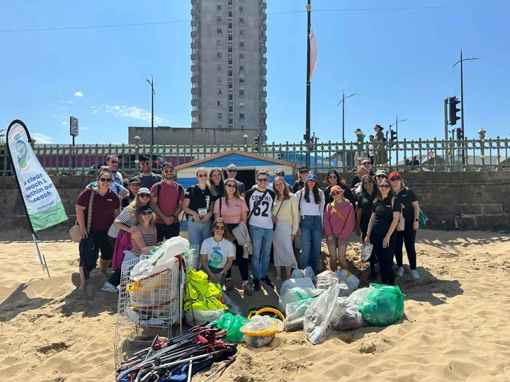 Contiki beach Clean Up