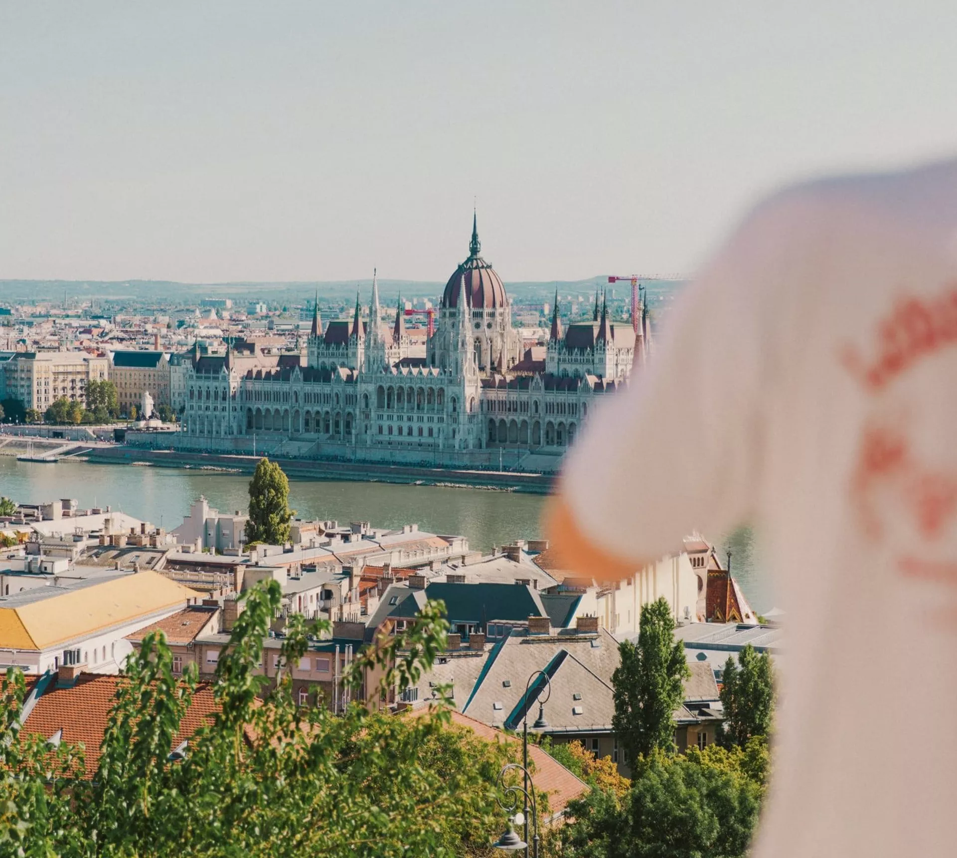 Panoramic view of the Hungarian Parliament Building in Budapest - Contiki London to Budapest by Train Tour