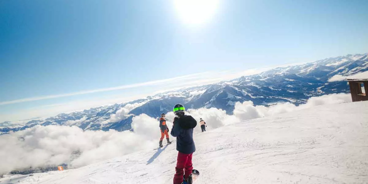 Scenic Image Of Skiier In Austria