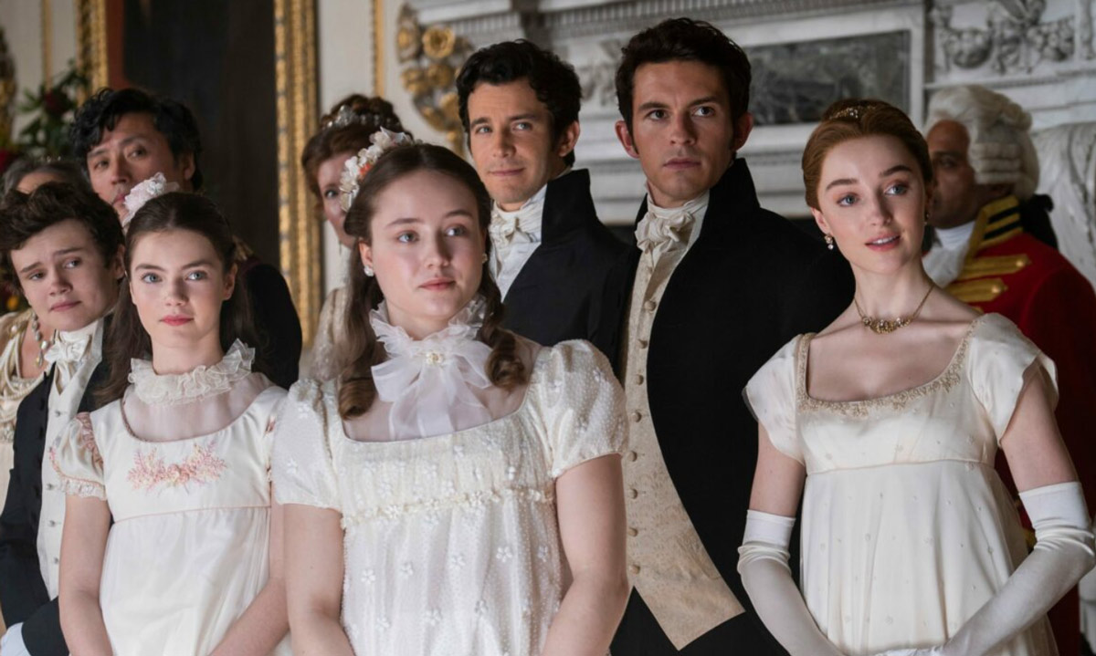 Bridgerton Scene Group Of People Smiling