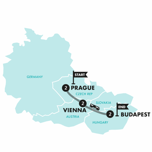 Prague to Budapest By Train Trip - Bpbt Prague To Budapest By Train Map 2