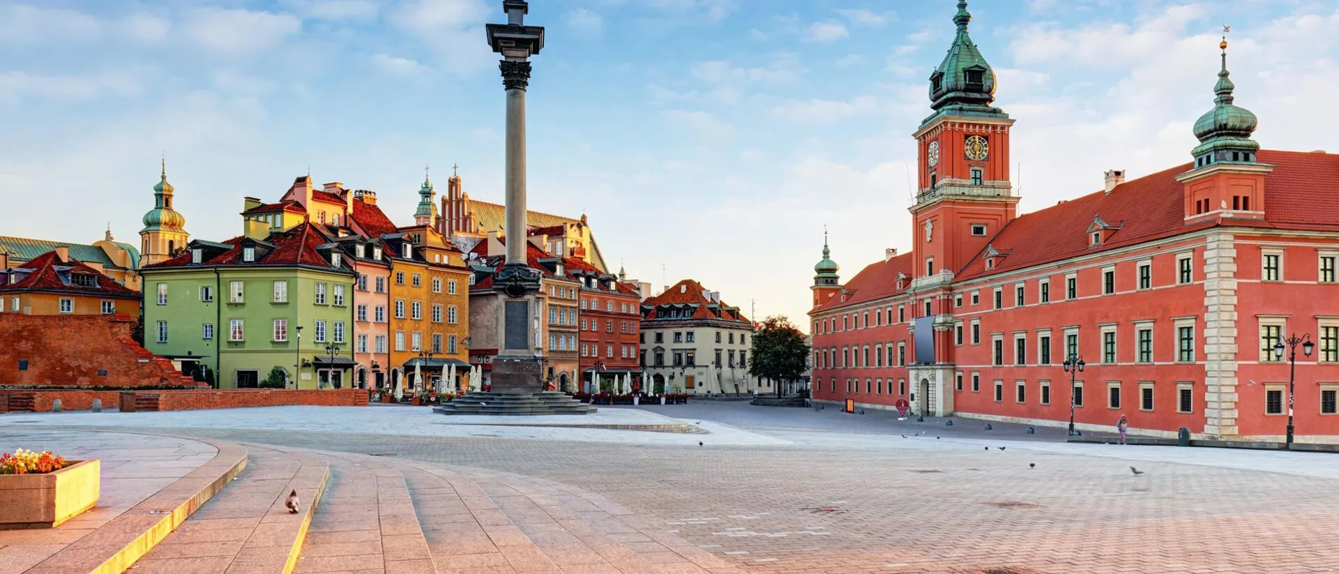 Panorama Of Warsaw Old Town Poland