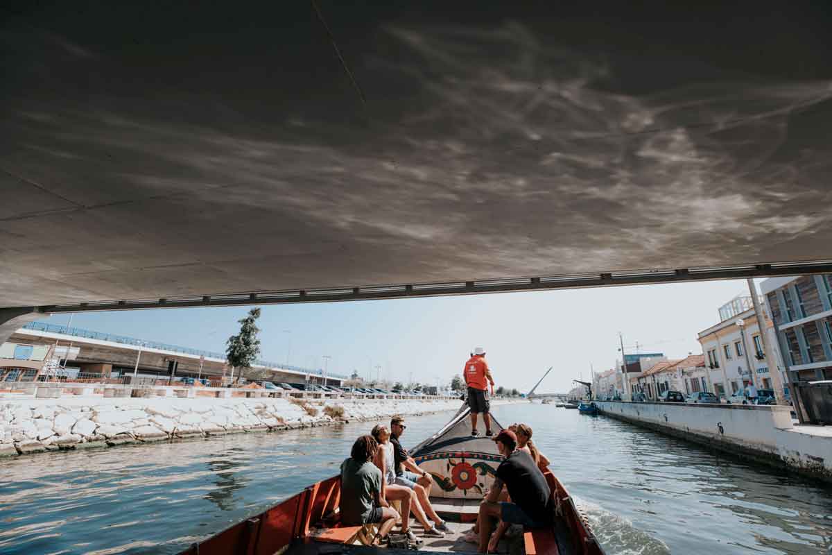 People On Boat In Portugal
