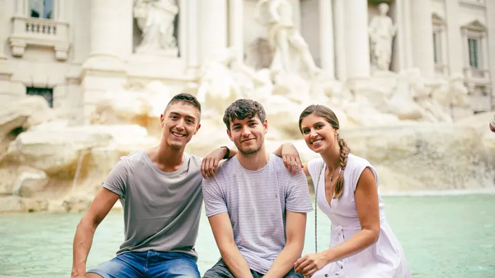 The Trevi Fountain in Rome, Italy