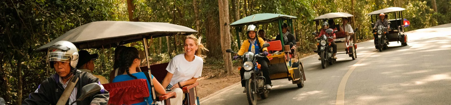 Riding Bikes In Cambodia