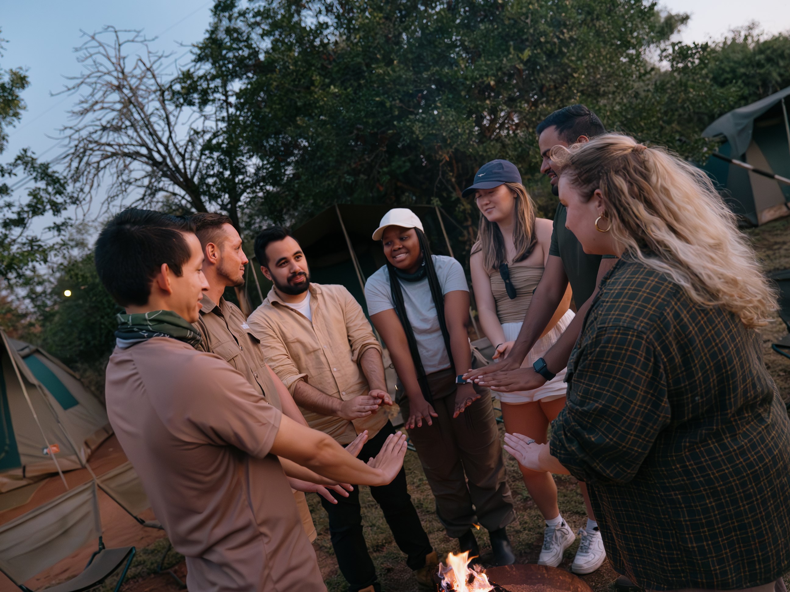 Stay at Contiki Safari Camp