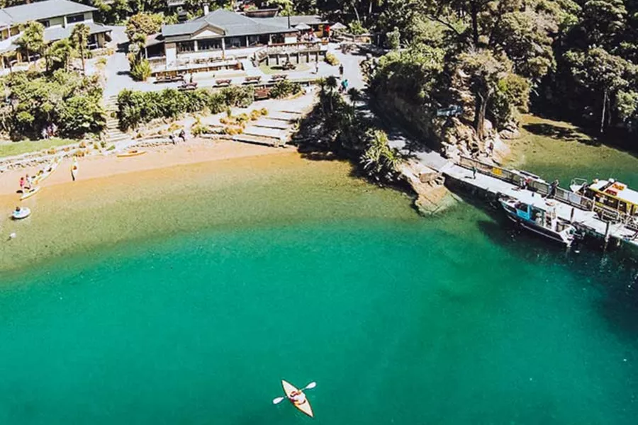 Resort by the lake