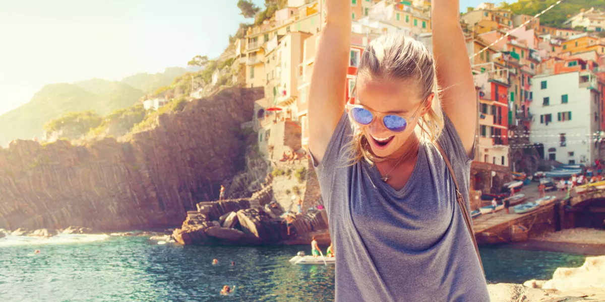 Happy Woman In The Sun
