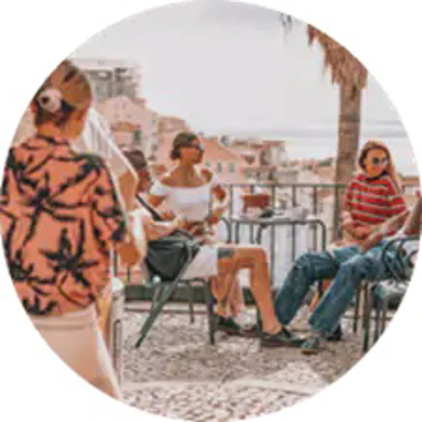 Group eating food
