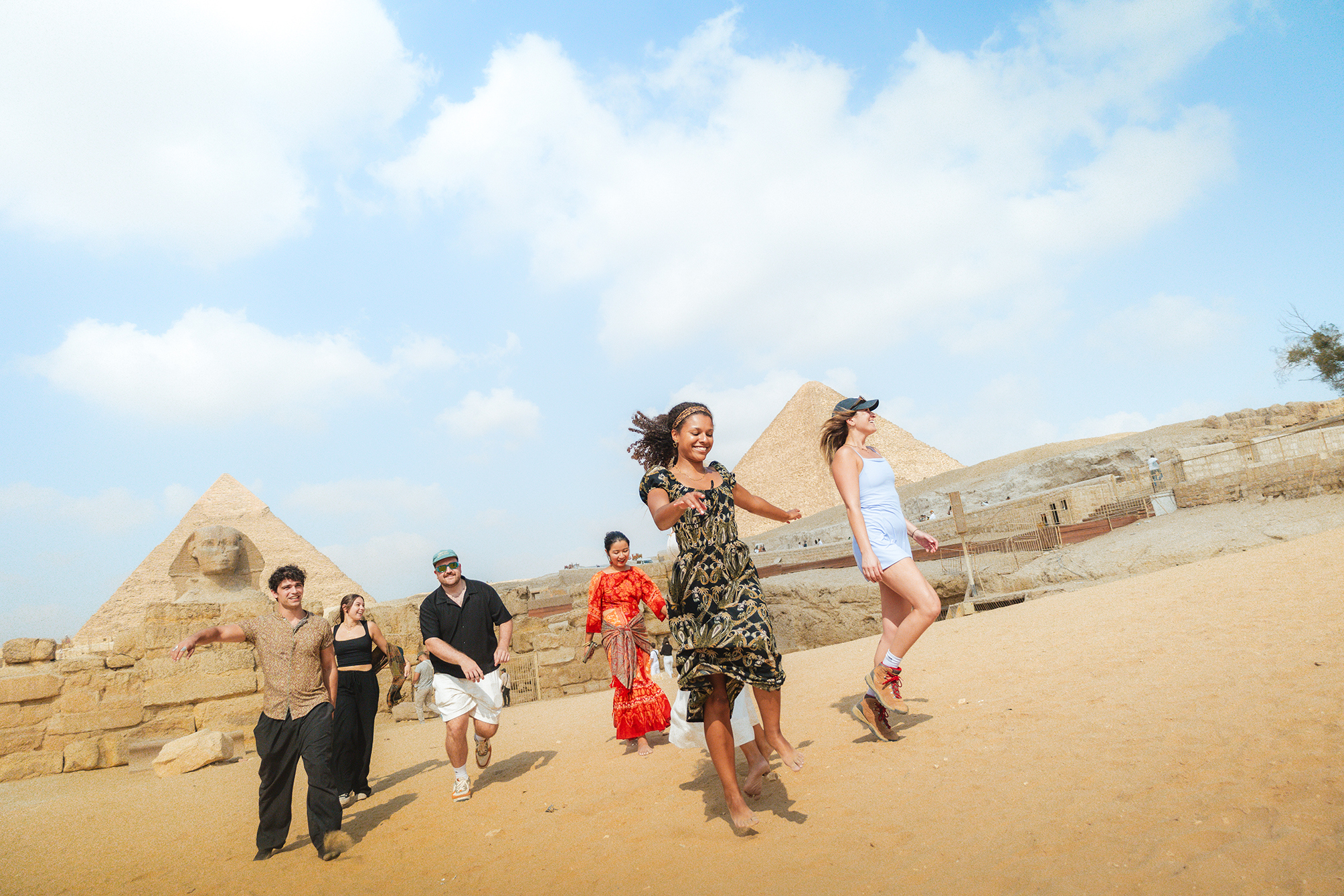 See the Pyramids and Sphinx 
