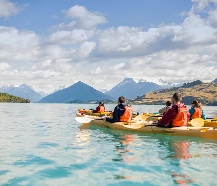 People In Kayak In New Zealand