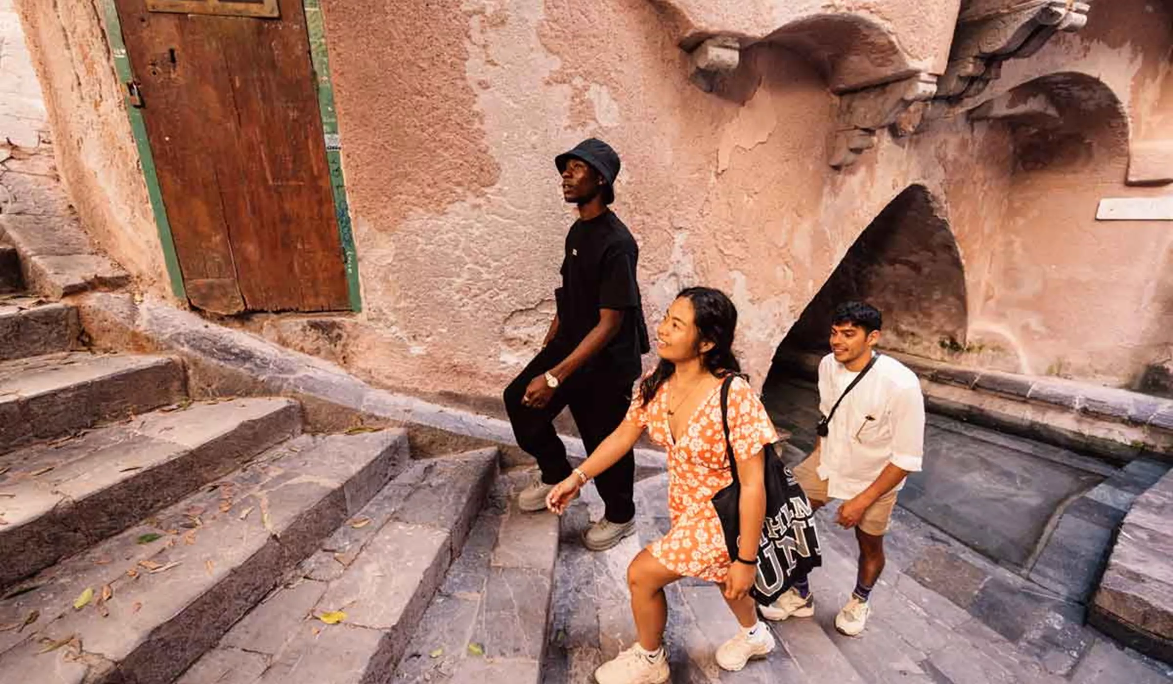 Travelers Dancing With Locals In South Africa