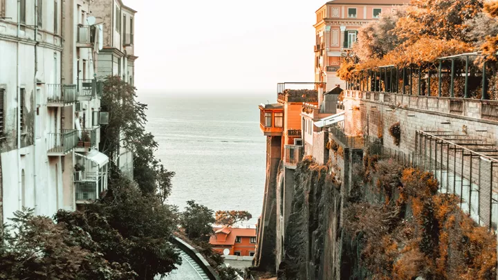 An ocean view in Sorrento, Italy