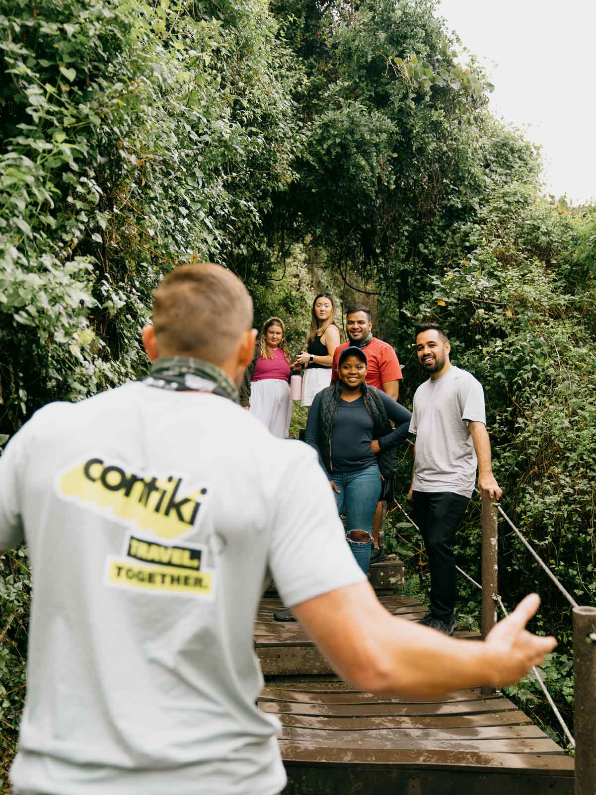 Group Of Travelers In South Africa