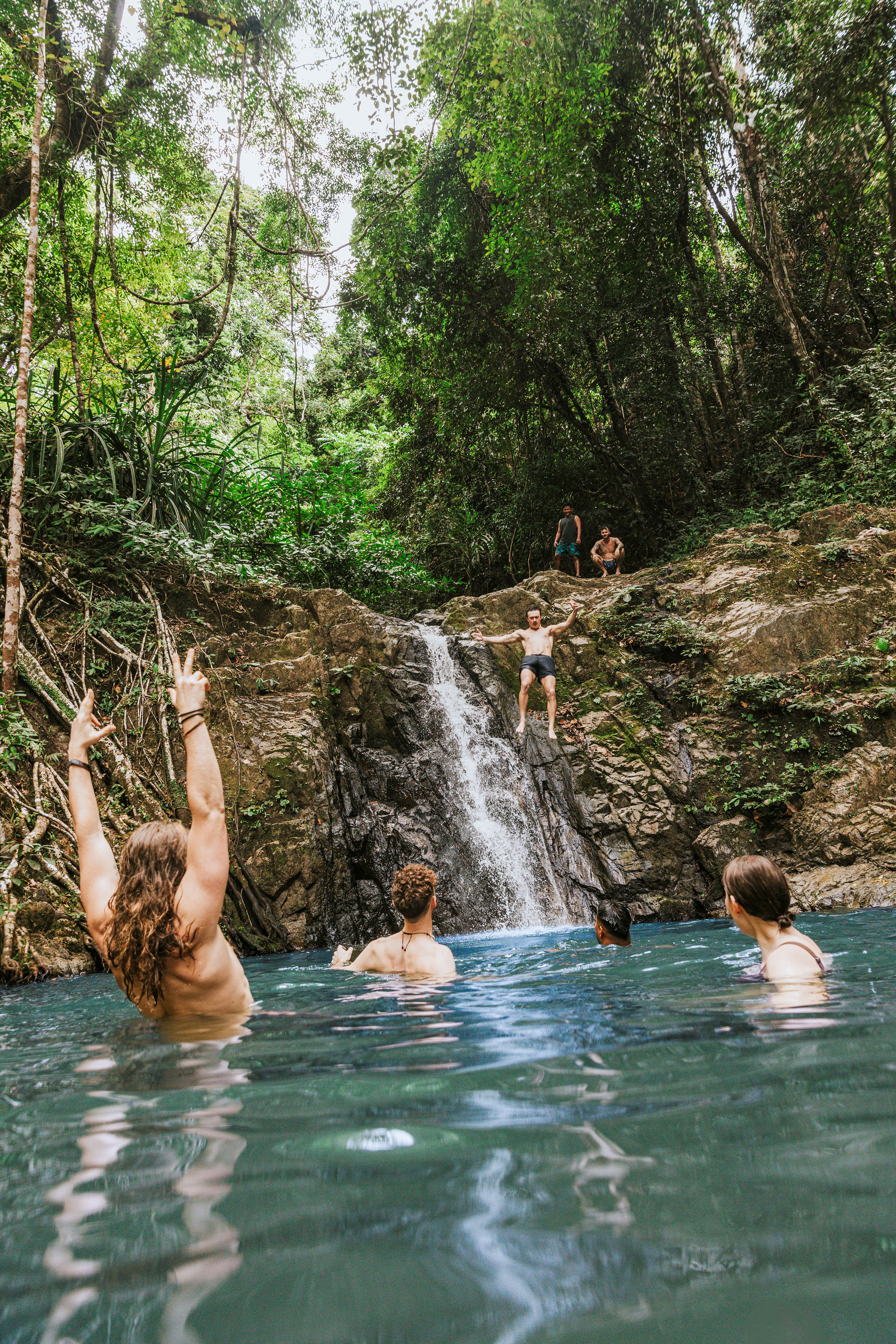 Plunge into the Bulalacao waterfalls