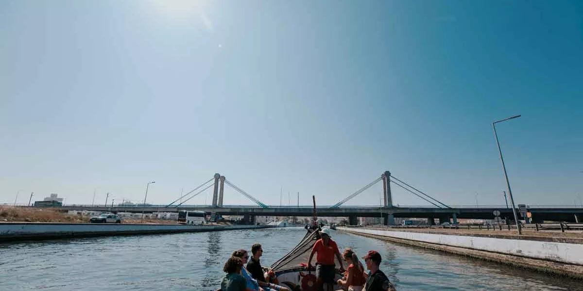 Tourists Aveiro Canal Portugal