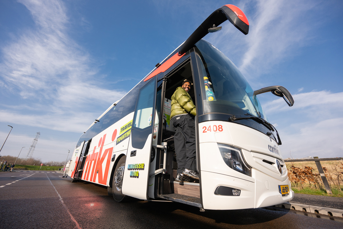 Boarding A Contiki Coach