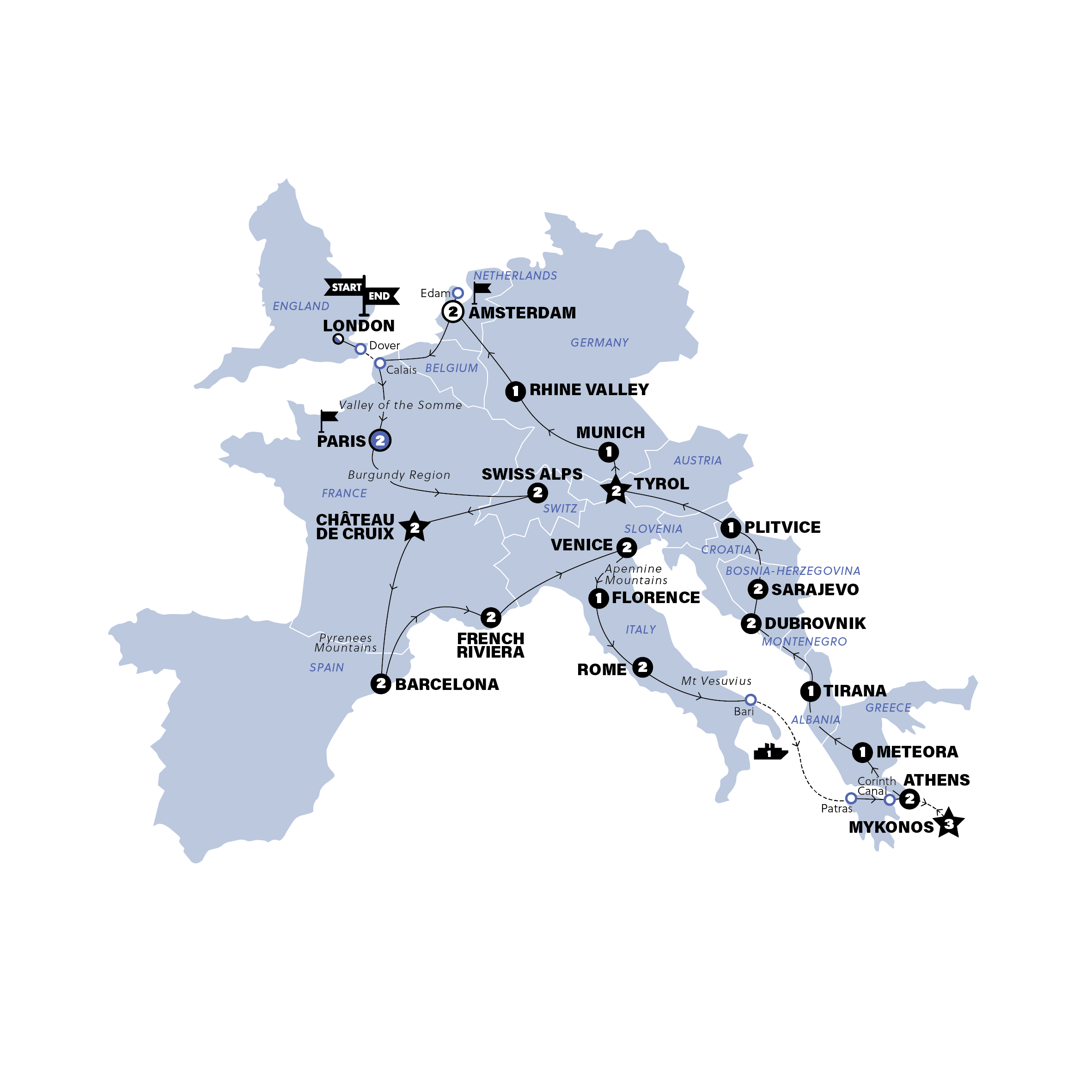 Europe Multi Country Tours & Trips 2025 / 2026 Contiki AU