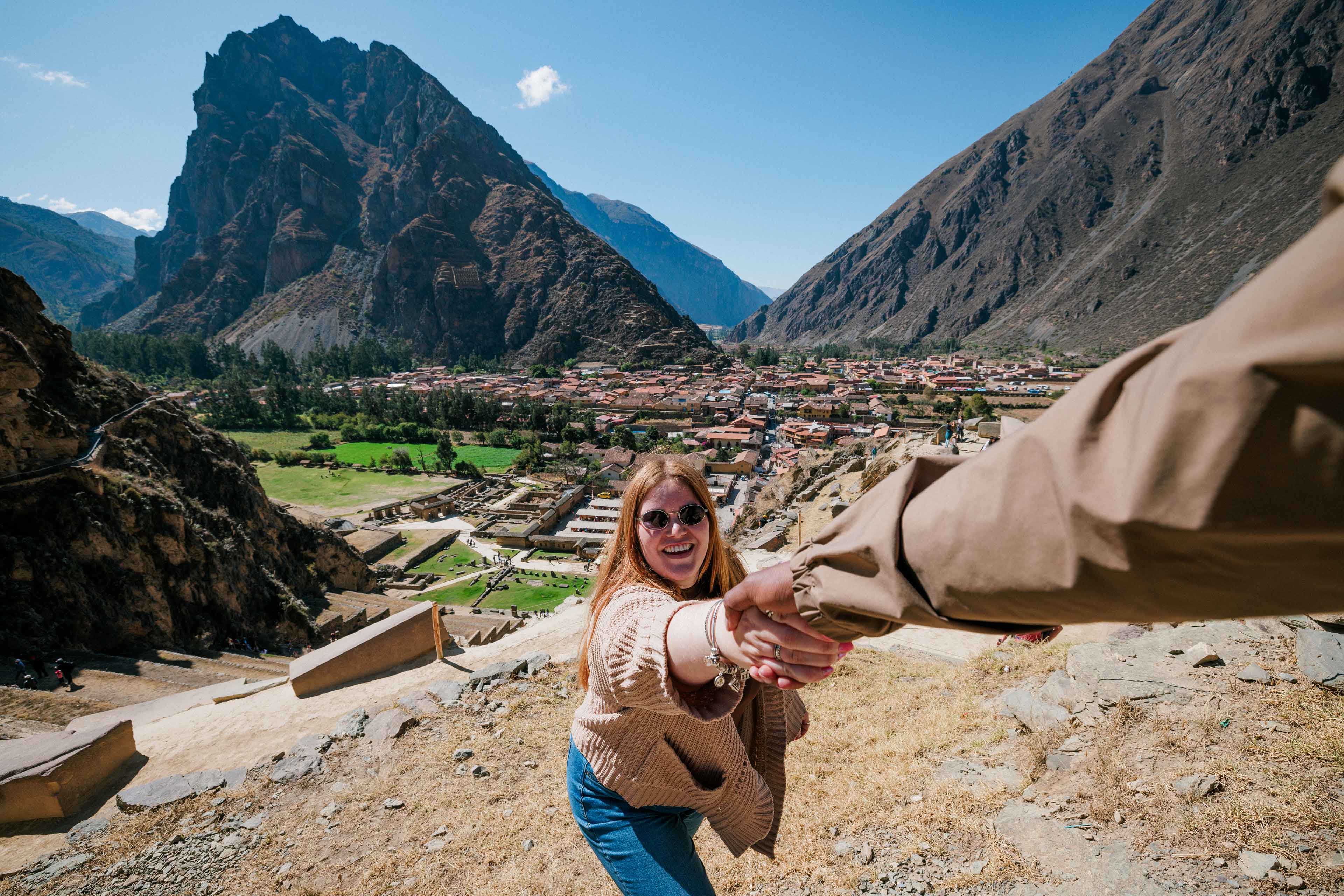 Pov Holding Hands In Peru