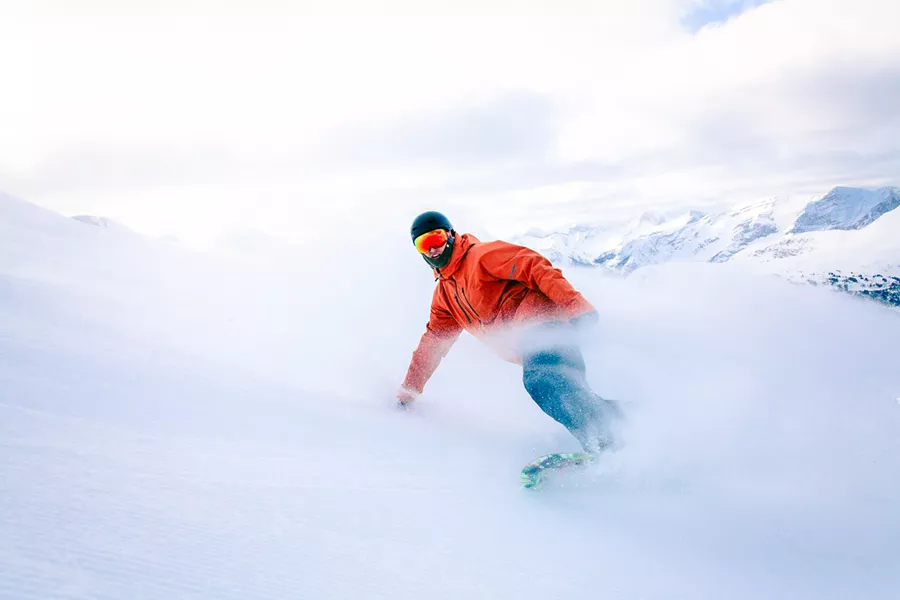 Person Skiing Snow