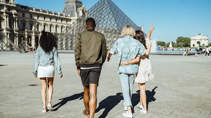 The Louvre in Paris, France