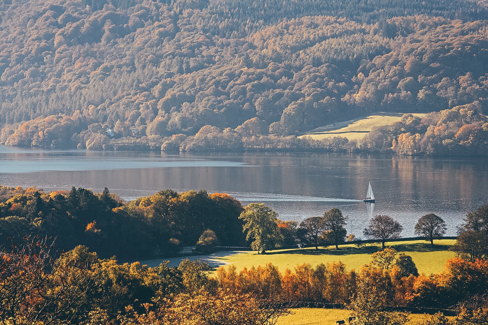 Lake Windermere in the Lake District, England