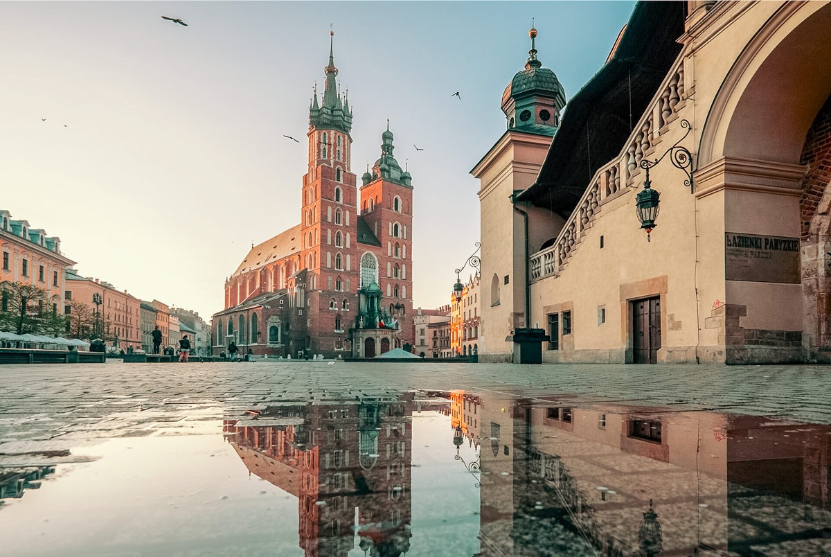 Sunrise In Krakow Poland