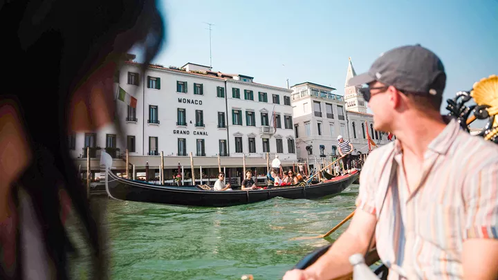 Gelato and Venetian Canals in Venice, Italy