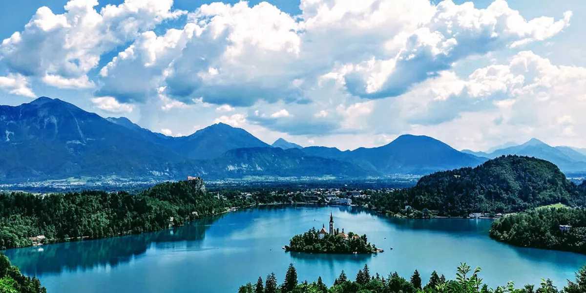 Lake Moutnains Blue Sky