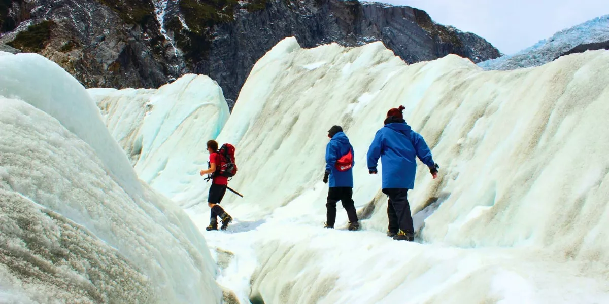 Take In The Incredible Franz Josef Glacier From A Kayak, Helicopter Or Quad Bike With Contiki Min