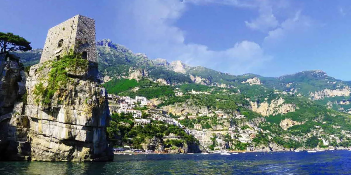 Shot From The Sea In The Amalfi Coast