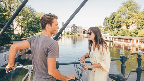 Travellers in Amsterdam