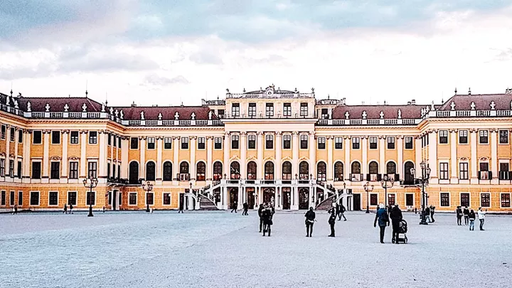 The Schonbrunn Palace in Vienna, Austria