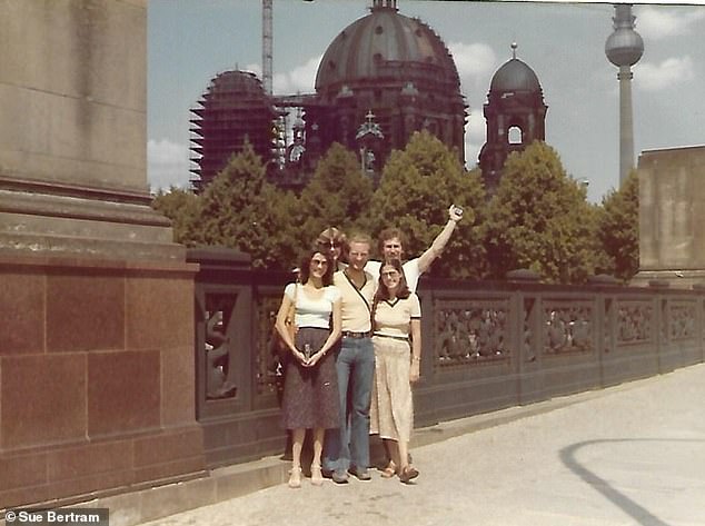 Contiki travellers in Berlin in the 80s