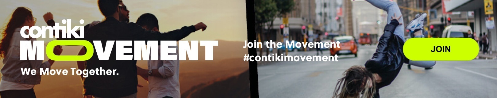 Contiki Movement six-two banner.