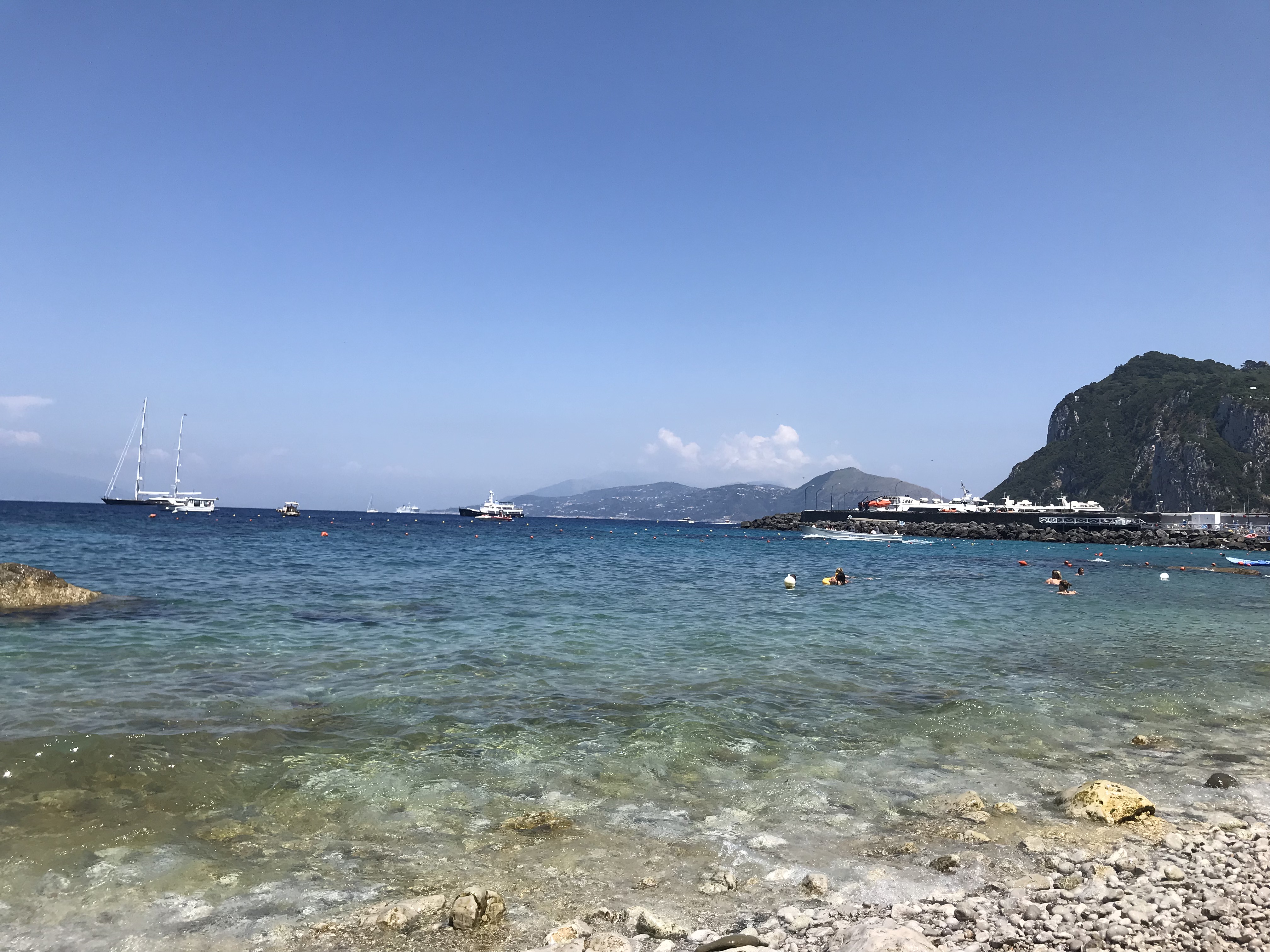 Ocean in Capri, Italy.
