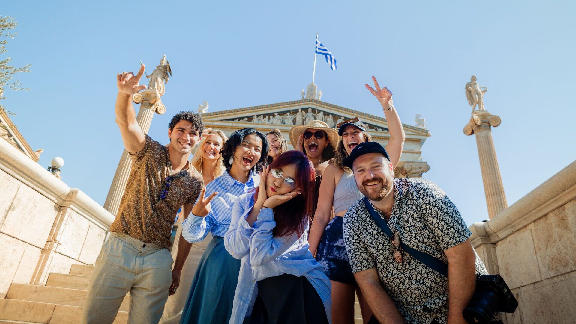 Contiki travellers in Greece
