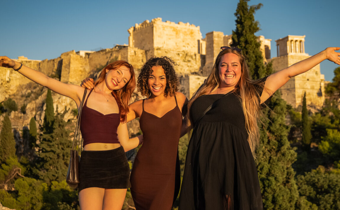 young travellers in Greece