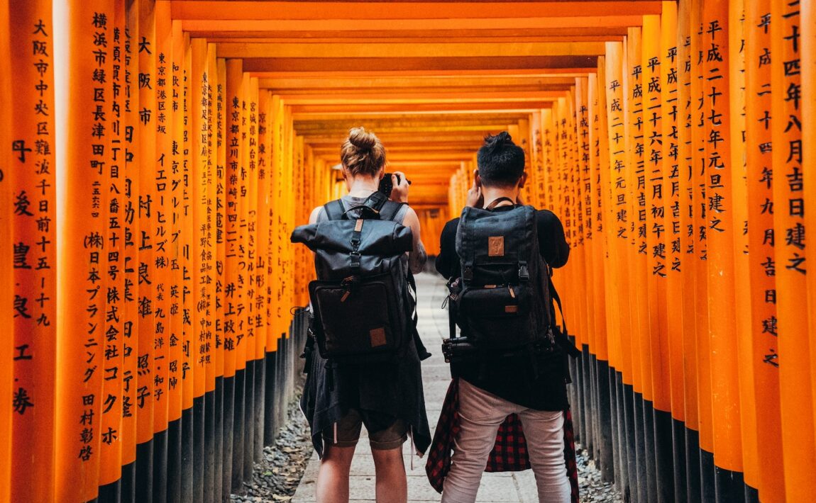 Two people in Japan