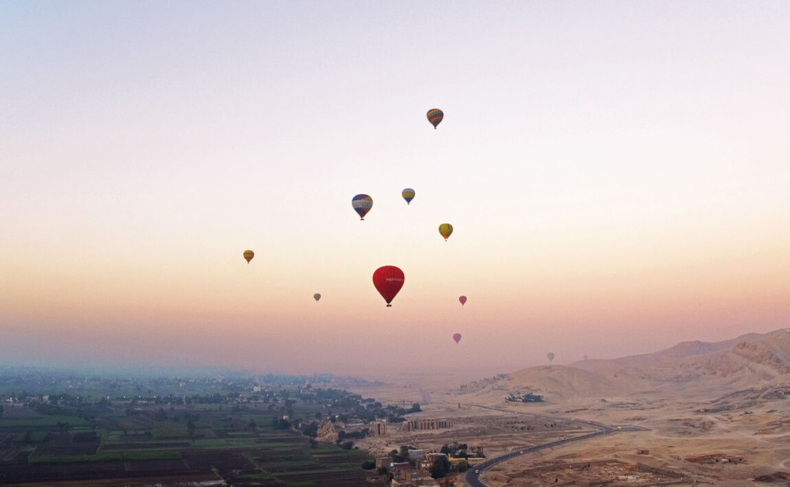 Hot air balloons in Egypt
