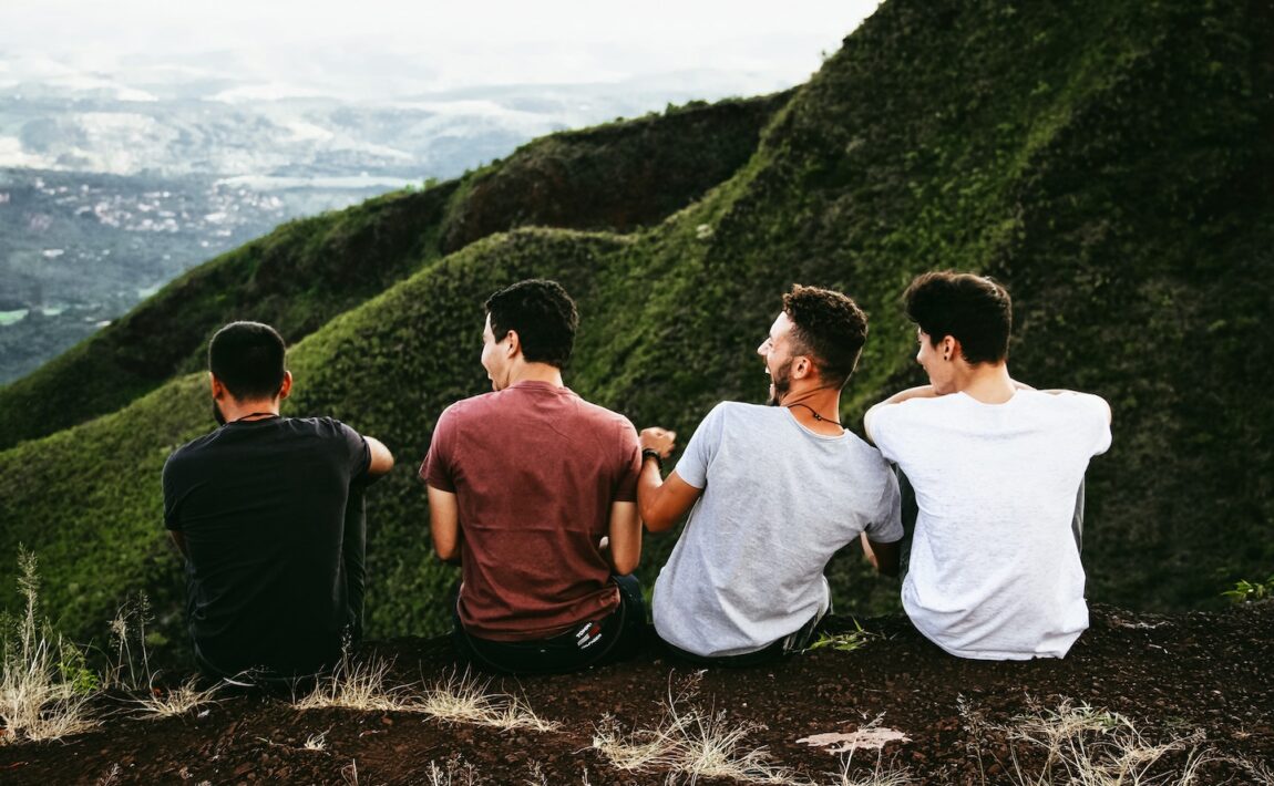 Four male friends