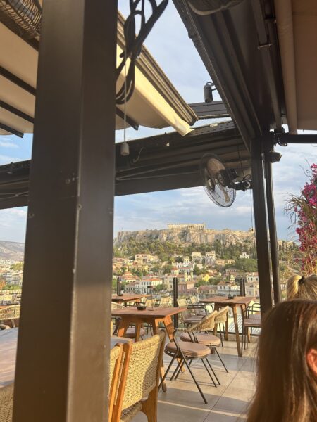 Makena Levins travelling in Greece