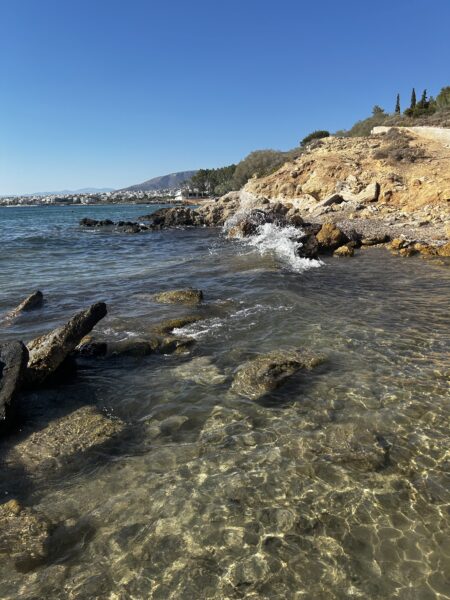 Makena Levins travelling in Greece