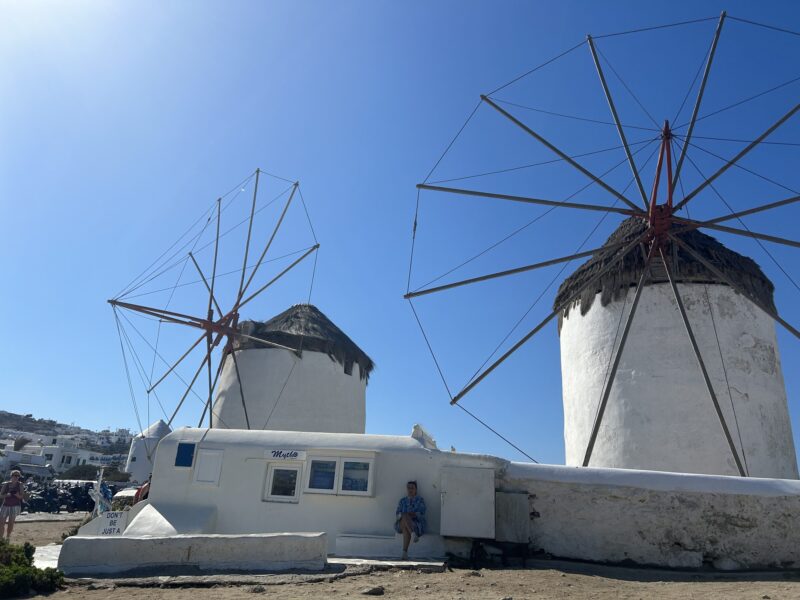 Makena Levins travelling in Greece